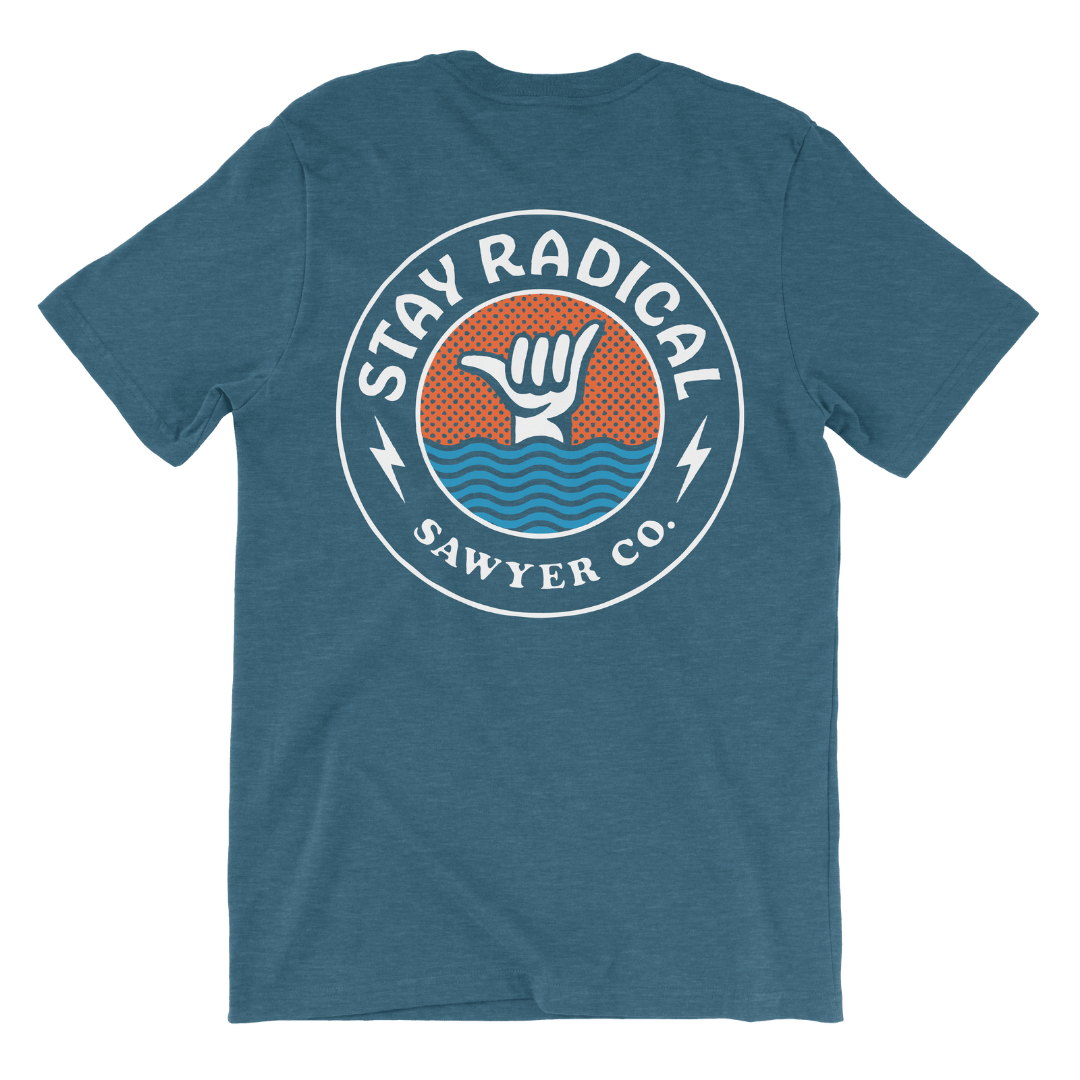 Stay Radical Tee - Hth Teal