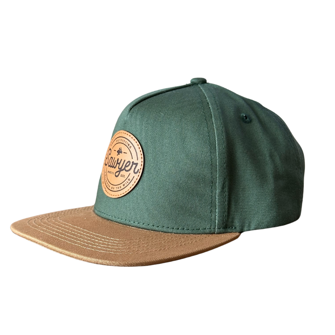 Outfitter Leather Patch Hat for Kids Alpine Green Youth