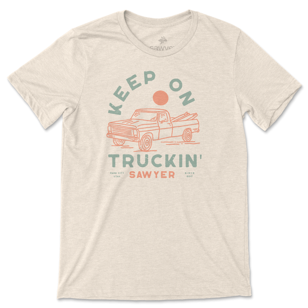 Keep On Truckin Beach Tee