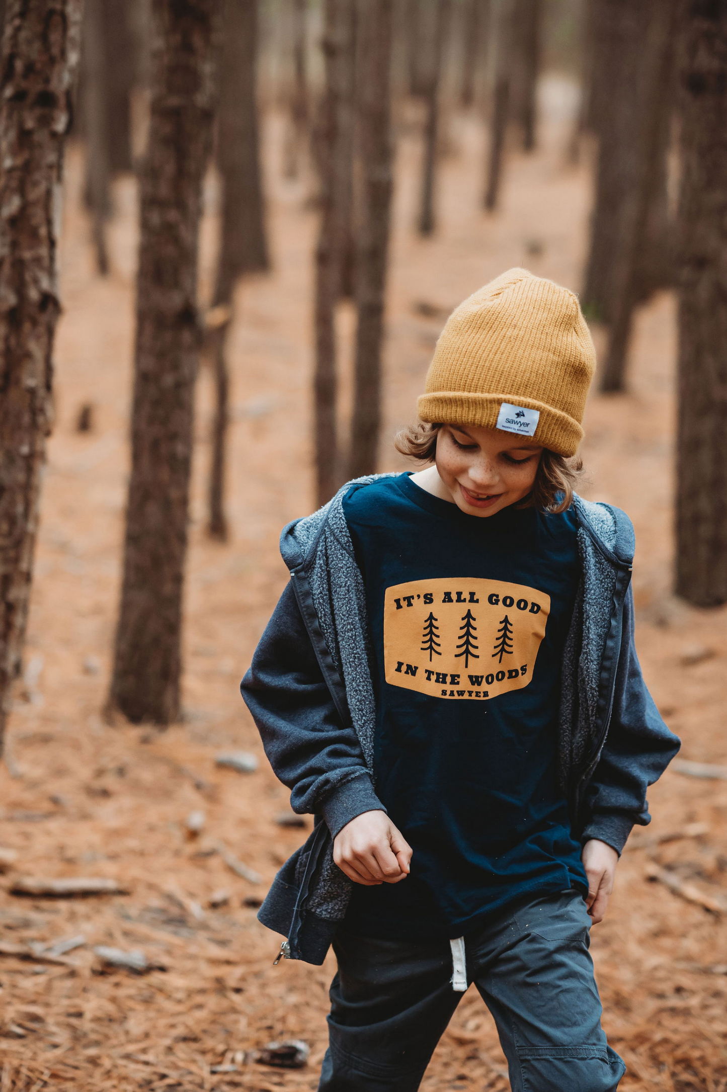 All Good in the Woods Tee - Navy